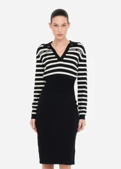 Abito a righe in maglia