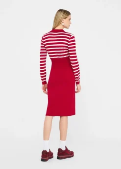 Abito a righe in maglia