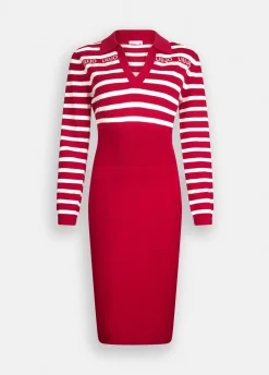 Abito a righe in maglia