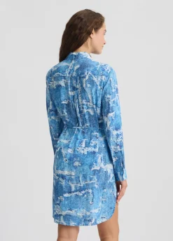 Abito chemisier effetto denim