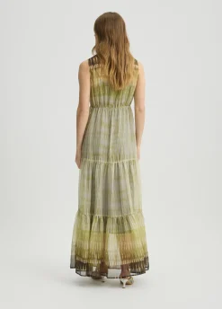 Abito chemisier in chiffon stampato