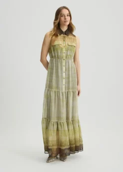 Abito chemisier in chiffon stampato