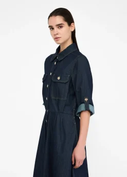 Abito chemisier in denim