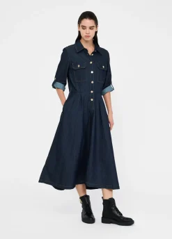 Abito chemisier in denim