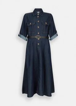 Abito chemisier in denim