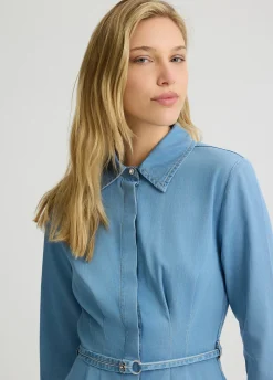 Abito chemisier in denim