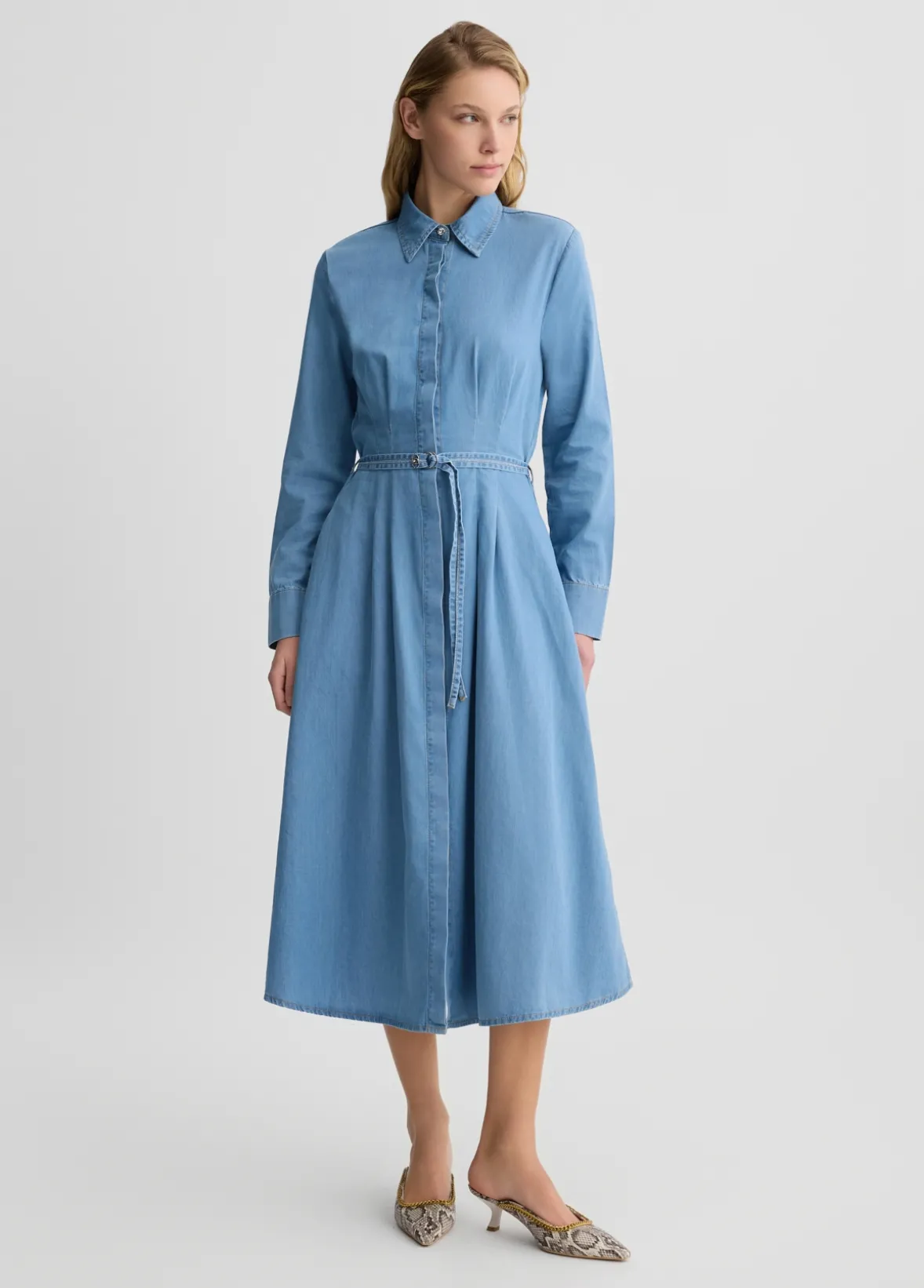 Abito chemisier in denim