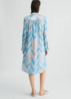 Abito chemisier in twill stampato
