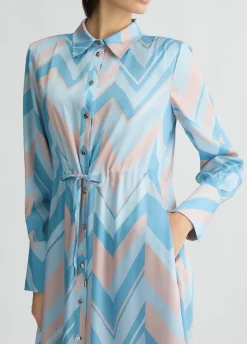 Abito chemisier in twill stampato