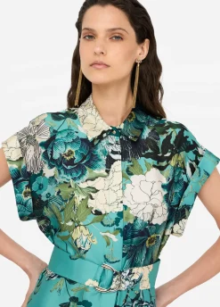 Abito chemisier in twill stampato