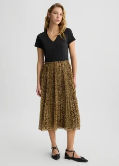 Abito con stampa animalier