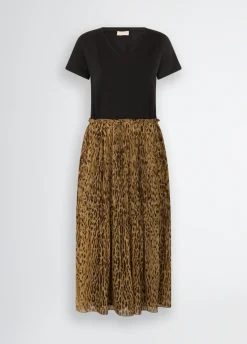 Abito con stampa animalier