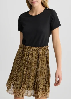 Abito con stampa animalier