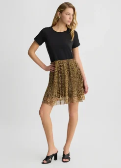 Abito con stampa animalier