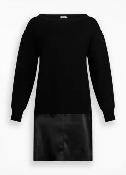 Abito corto in maglia