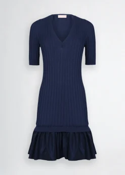 Abito corto in maglia