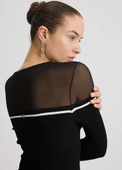 Abito corto in maglia