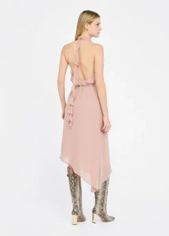 Abito elegante con rouches
