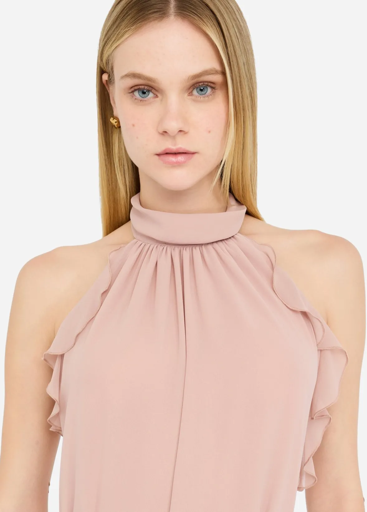 Abito elegante con rouches