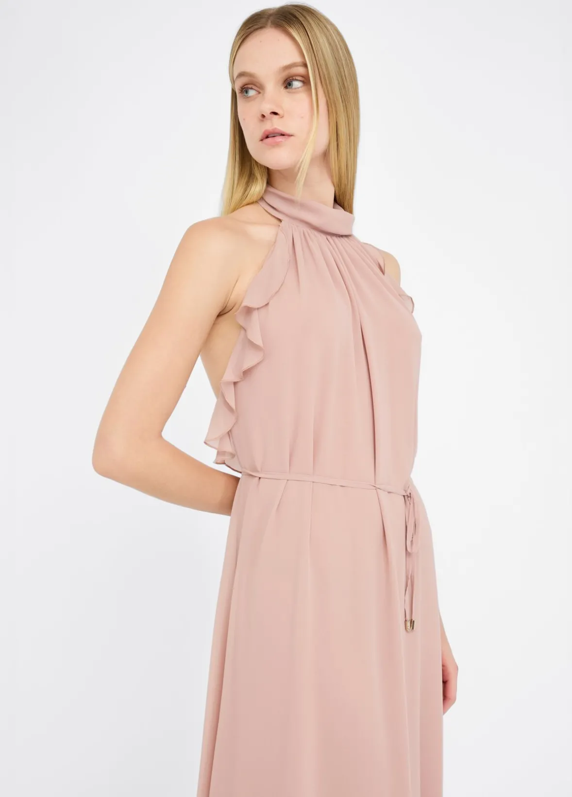 Abito elegante con rouches