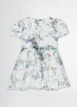 Abito elegante in organza stampata
