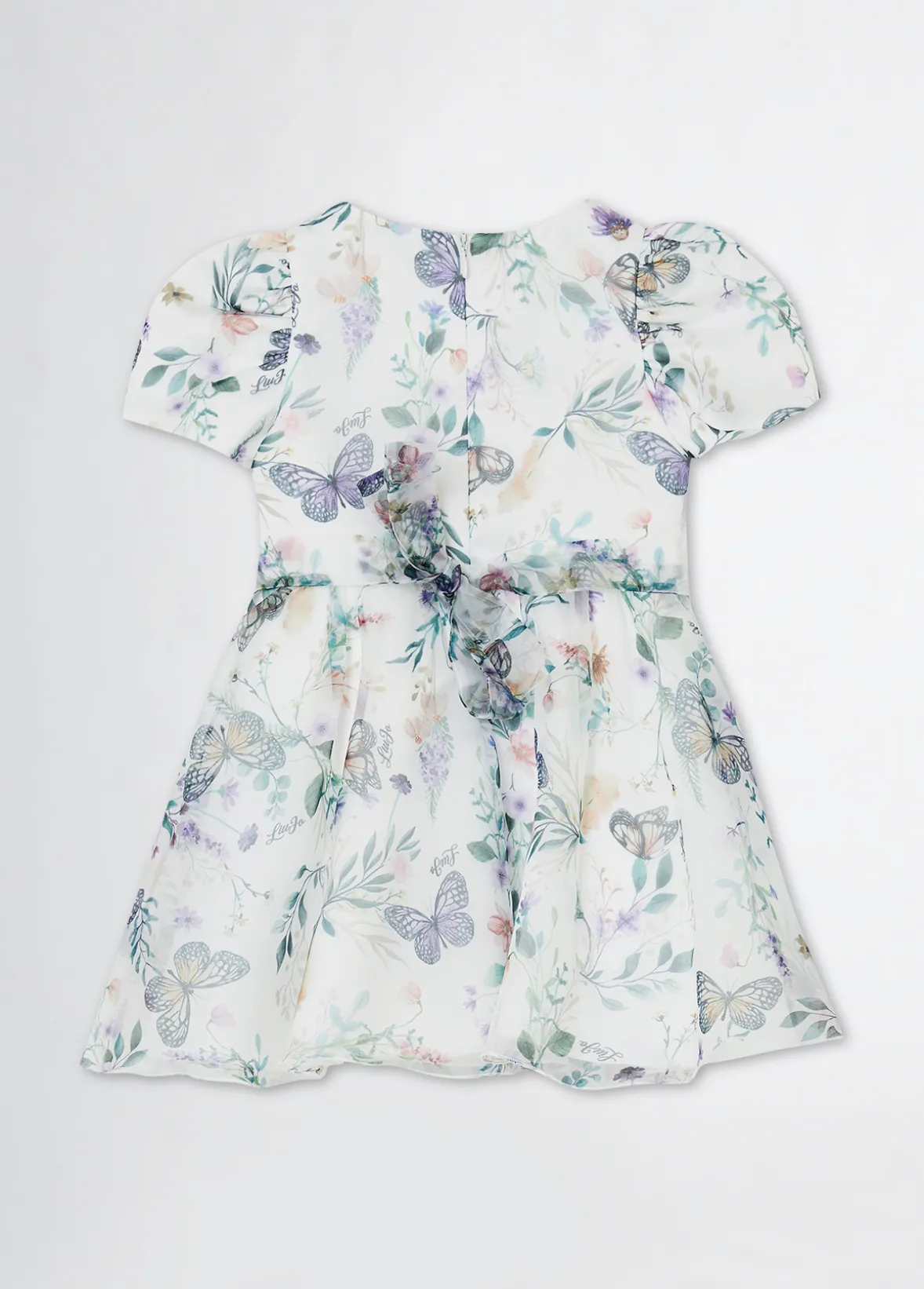 Abito elegante in organza stampata