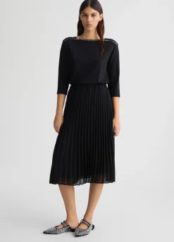 Abito in jersey e georgette