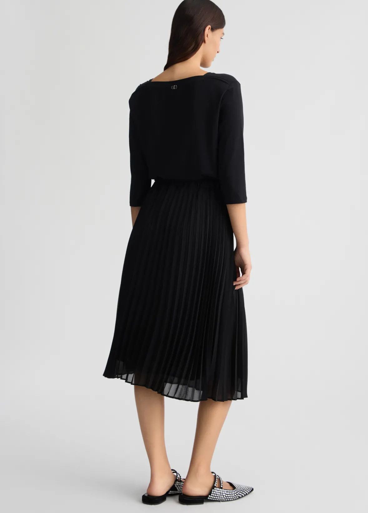 Abito in jersey e georgette