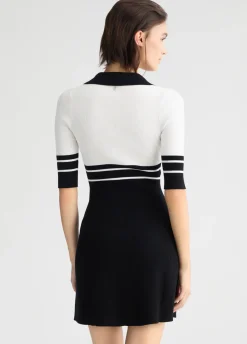 Abito in maglia a righe