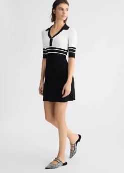 Abito in maglia a righe