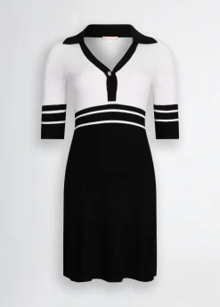 Abito in maglia a righe