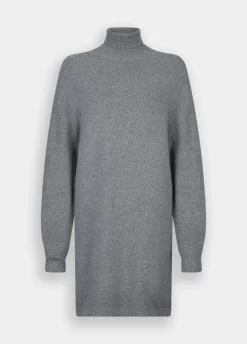 Abito in maglia con micro paillettes