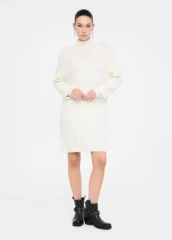 Abito in maglia con micro paillettes