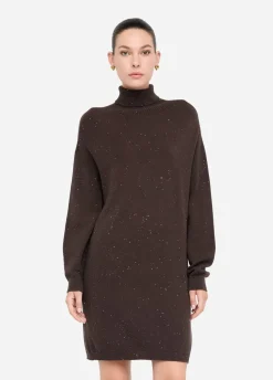 Abito in maglia con micro paillettes