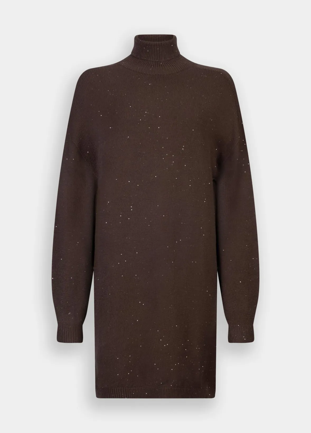 Abito in maglia con micro paillettes
