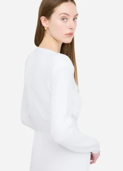 Abito in maglia con spalline imbottite