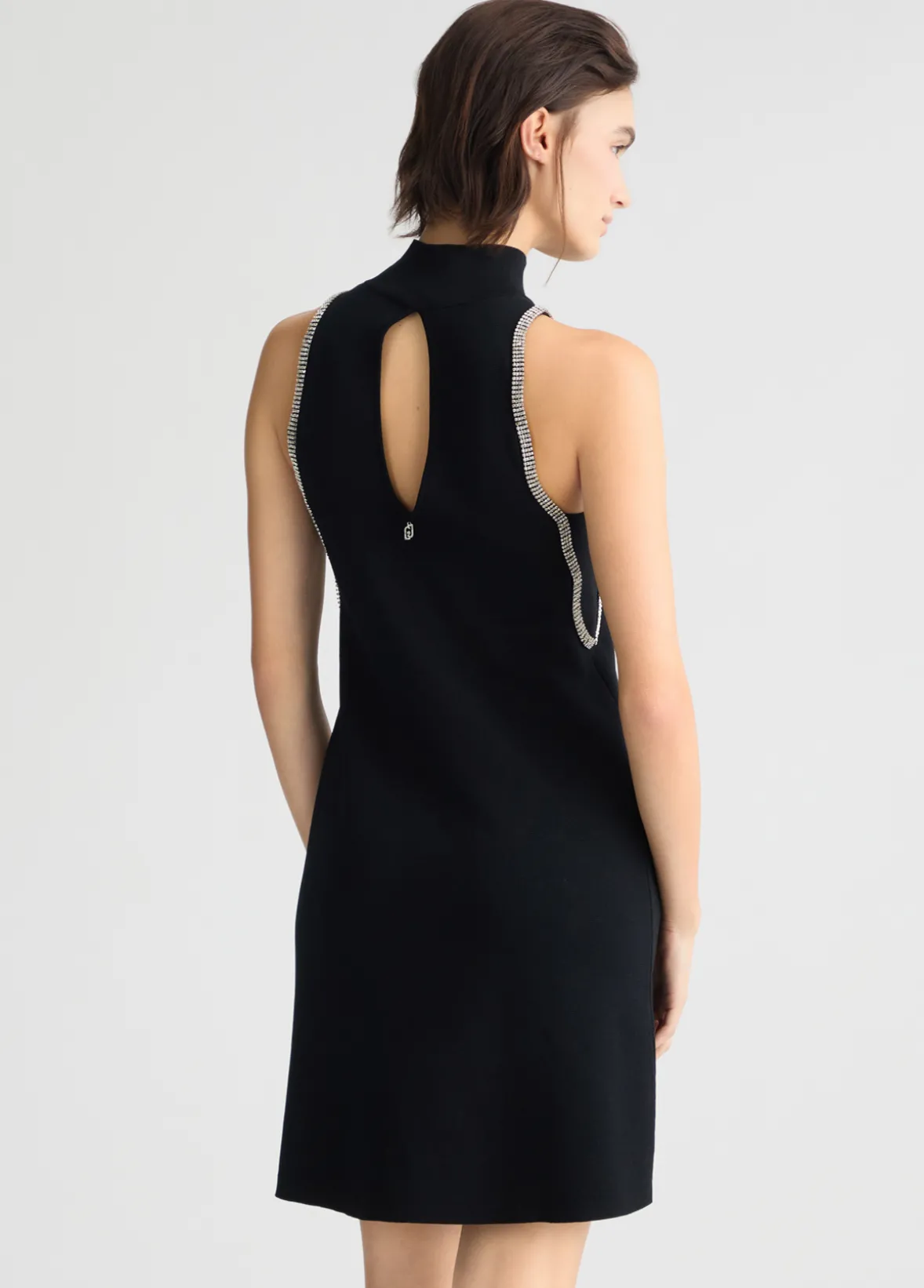 Abito in maglia con strass