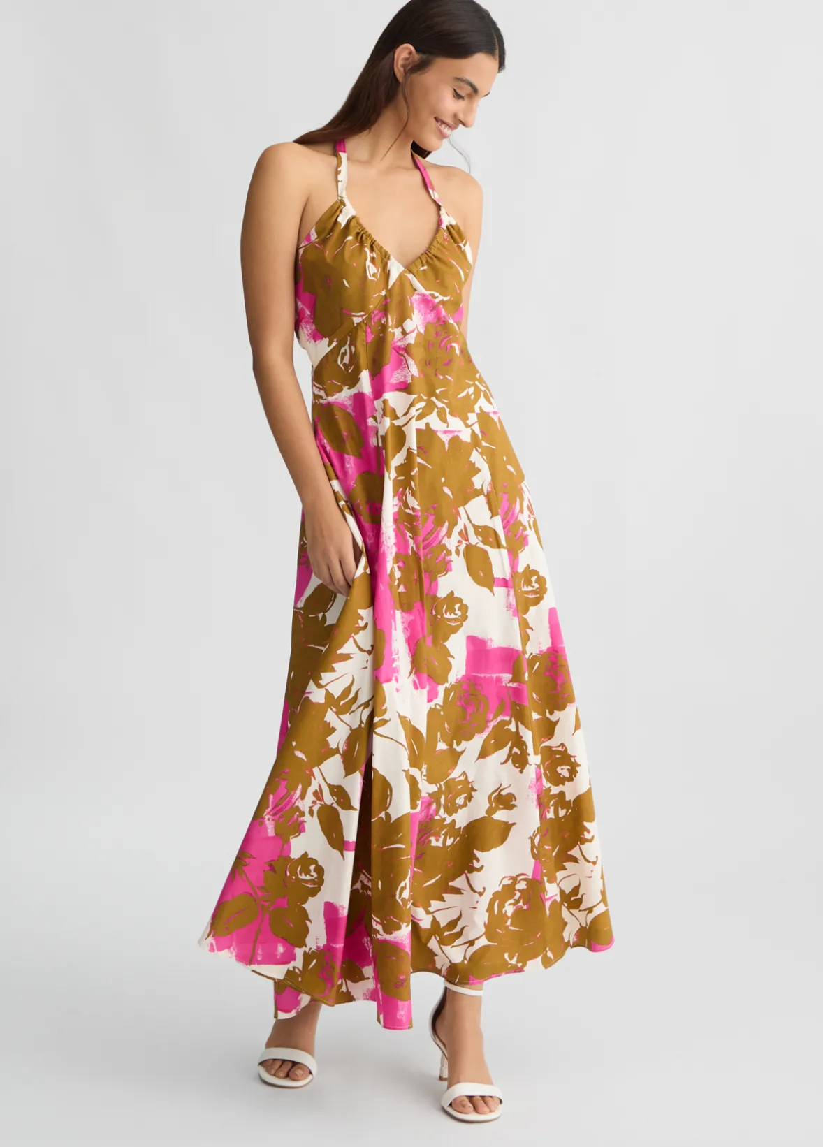 Abito in popeline stampato