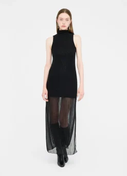 Abito in tulle con strass