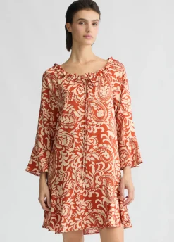 Abito in twill stampato
