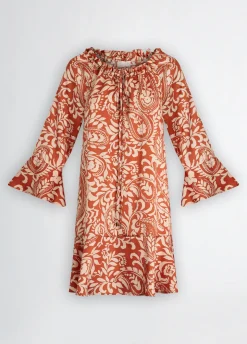 Abito in twill stampato