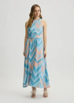 Abito in twill stampato