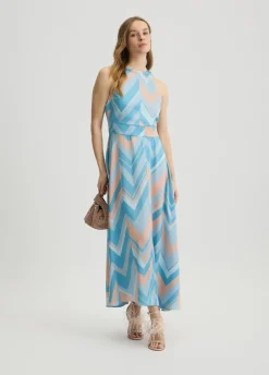 Abito in twill stampato