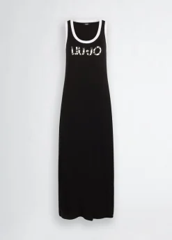 Abito lungo con logo