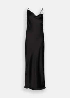 Abito lungo elegante in raso