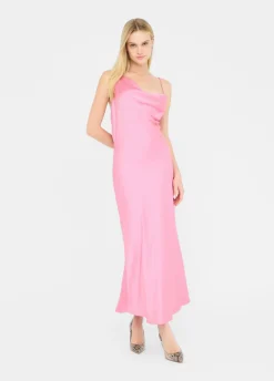 Abito lungo elegante in raso