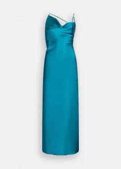 Abito lungo elegante in raso