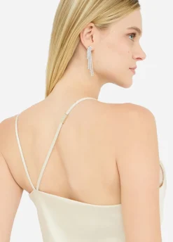 Abito lungo elegante in raso
