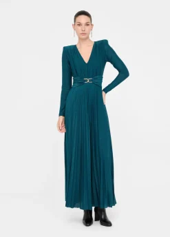 Abito lungo elegante plissé