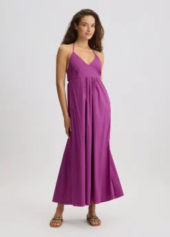 Abito lungo in cotone